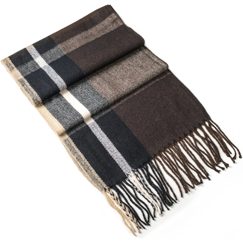 Alpine Swiss Mens Plaid Scarf Softer Than Cashmere Scarves Winter Shawl - Image 6